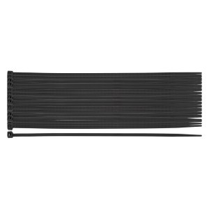 Coliere plastic EXTREME 2,5 × 150 mm, negru, 100 buc.