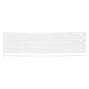Coliere plastic EXTREME 4,8 × 370 mm, alb, 50 buc.