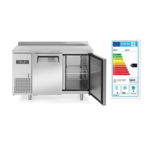 Congelator profesional ARKTIC by Hendi Kitchen Line cu 2 usi 220 L 1200x600x(H)850 mm otel inoxidabil -12?/-22?C 400 W 2 rafturi 390x428mm incluse, Clasa energetica C - Img 2