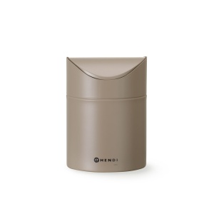 Cos de gunoi pentru masa, 1.2L, bej, ø120x165(h)mm - Img 1