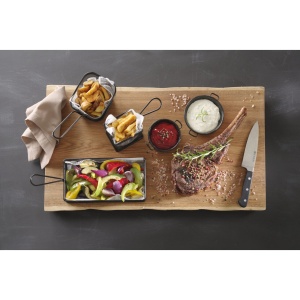 Cos servire tip mini-fry, pentru servire snacks , cartofi prajiti, inox, 100x80x(H)75mm, Hendi - Img 2