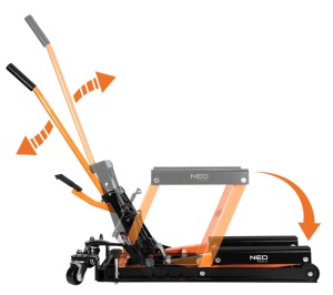 Cric hidraulic mobil pentru quad-uri si motociclete. Capacitate de incarcare 680 kg - Img 5