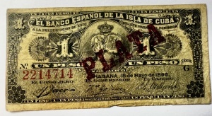 CUBA - COLONIE SPANIOLA - 1 PESO 1896 - Img 2