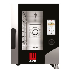 Cuptor cu aburi cu convectie Millennial Touch Screen Gastro Compact 6x GN 1/1, electric, Tecnoeka, 400V/7800W, 500x930x(H)700mm