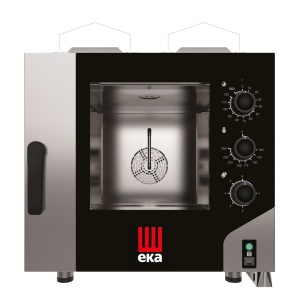 Cuptor pe gaz cu convecție-abur Millennial Smart Gastro, 5x GN 1/1 - control electromecanic, Eka, 230V/300W, 9300kW, 730x855x(H)801mm