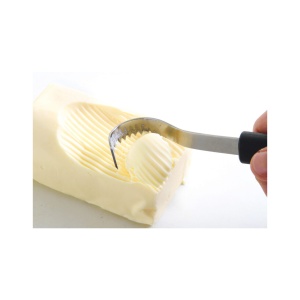 Cutit unt, zimtat si curbat, lama inox, lungime 20 cm, Hendi - Img 2