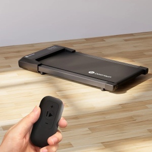 DeerRun C6 PRO, Q1 Plus futópad, Maximális sebesség 8km/h, Maximális terhelés 159kg, 117,8 × 51,4 × 10,5 cm, Bluetooth kompatibilis, szürke, távirányító, eredeti csomagolás sérült. - Img 3