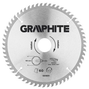 Disc circular 185 x 30 mm, 60 dinti