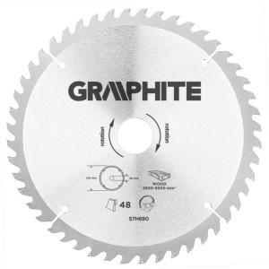 Disc circular 216x30mm, 48 dinti cu varf HM/vidia
