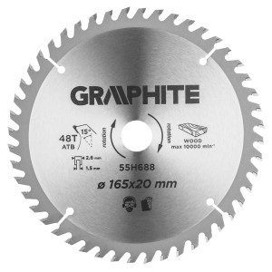 Disc circular cu varfuri HM 160x20mm, 48 dinti