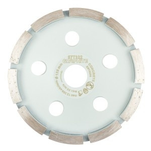 Disc de slefuire diamantat , 1 segment, 125 x 22.2 mm, taiere uscata