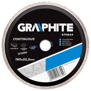 Disc diamantat 180mm, continuu, pt placi ceramice