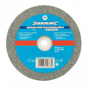 Disc piatra pentru slefuitor de banc, 150mmx20mm,granulatie medie, Silverline