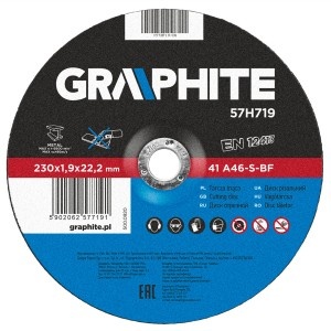 Disc taiere, pentru metal 230 x 1.9x 22.2 mm,