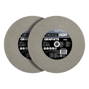Discuri de slefuit 200 x 20/16/12,7 x 20 mm, P60, 2 buc.