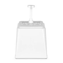 Dispenser de sos cu pompa, 2.5 L, alb, 230x210x(H)250 mm