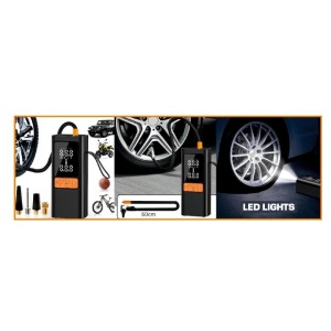 Dispozitiv camping, ciclism, 3 in 1, pompa, compresor, powerbank, lanterna, SAL - Img 5
