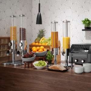 Dozator de suc De Luxe 5 l, Fine Dine, Argintiu - Img 2
