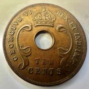 EAST AFRICA BRITANICA - GEORGE VI - 10 CENTS 1942 - Img 2