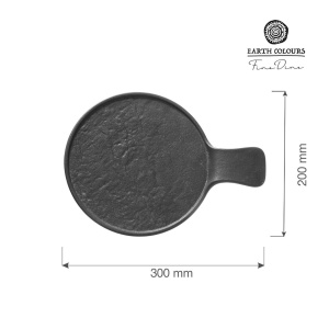 Farfurie de servire cu maner Crust, 300x220x(H)30 mm - Img 2