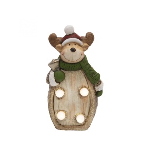 Figurina ceramica cu iluminare LED, model REN