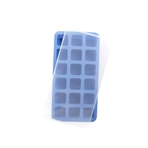 Forma pentru cuburi de gheata cu capac, BarUp, Albastru, 217x114x(H)30mm