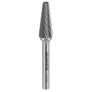 Freza rotativa din carbura HM, tip L ( conica), 12x30mm, tija 6x45mm