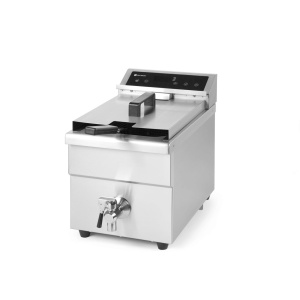 Friteuza cu inductie Hendi Kitchen Line, 8 lt, corp inox, 3500W, functie boost pentru incalzire rapida, Hendi, 290x485x(H)406mm - Img 2