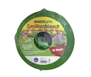 Furtun micro orificii udat gazon, racorit peluza, 15m, verde, conector rapid 1/2, Magic Flex - Img 2