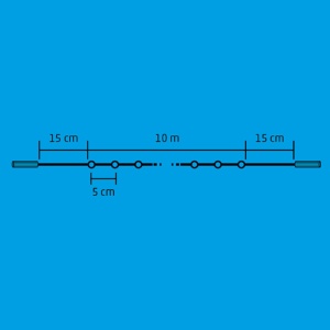 Ghirlandă cu LED-uri, cu legare în serie, 10 m, IP44 - Img 3