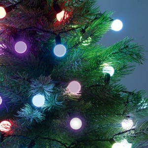 Ghirlanda cu LED-uri, decor glob