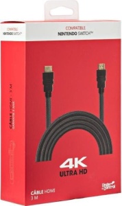 HDMI 4K ULTRA HD kábel, játékkonzol kompatibilis, 3 m, aranyozott csatlakozók, HDMI 2.0, Under Control