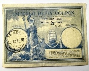 Imperial Reply Coupon (Noua Zeelandă, 1953) - Img 2