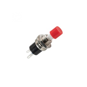 Întrerupător mini, 12V, 1 circuit, roşu, de închidere