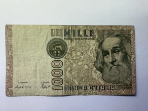 Italia - 1000 Lire ( 1962-1969 ) - Img 3