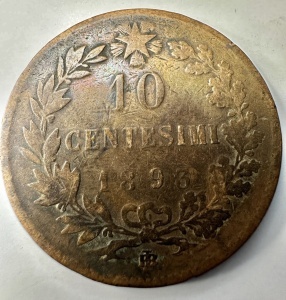 ITALIA - UMBERTO I - 10 CENTESIMI 1893 - Img 2
