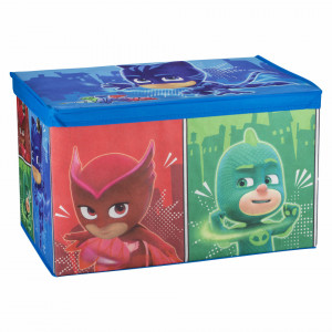 Játéktároló doboz fedéllel, 55 x 37 x 33 cm, XL, 100% polipropilén, PJMASKS