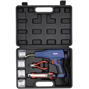 Kit aparat pentru lipit / sudat plastic cu rezistente metalice, reparatii fisuri plastic, bara auto, 50W, 550 grade, Dedra - Img 1