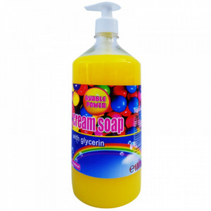 Krémes folyékony szappan pumpás adagolóval Bubble Gum, 1L