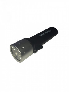 Lanterna subacvatica, comutaor on/off cu magnet, 180lm, 1 x LED COB 3Wcu lupa, adancime 20m, raza actiune 25m, VKTools - Img 2
