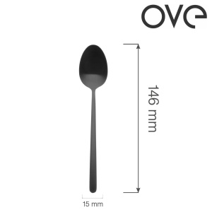 Lingură de ceai Amarone Black, OVE, 146 mm - Img 2