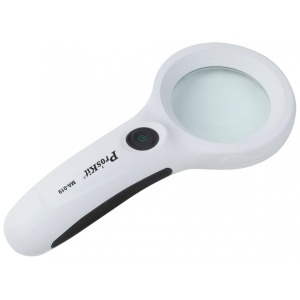 Lupă de mână cu iluminare