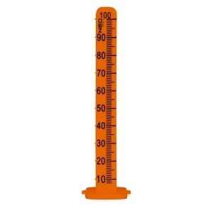 Marcaj gradat de nivel 100 mm cu adeziv 3M, 20 buc (PE)