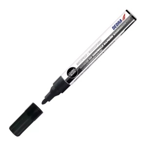 Marker cu vopsea restaurare pietre funerare, negru, varf 2.5mm, rezistenta la apa, UV, Dedra - Img 6