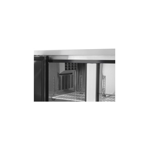 Masa frigorifica profesionala ARKTIC by Hendi Kitchen Line cu 2 usi 220 L 1200x600x(H)850 mm Inox -2/8?C 300 W 2 rafturi 390x428mm incluse, Clasa energetica B - Img 2
