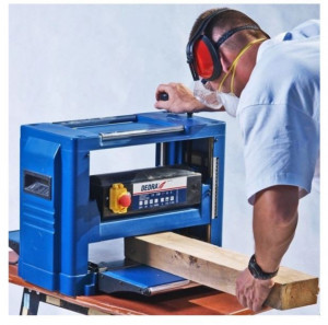 Masina de rindeluit si degrosat, abric cu grosime, 2000W, cutite 330mm, Dedra - Img 3