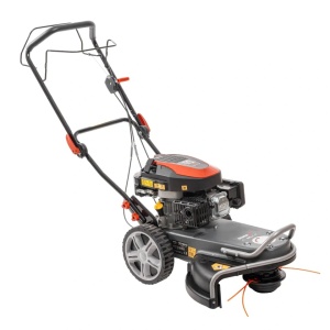 Masina pentru tuns iarba pentru teren denivelat, iarba mare, motor benzina 173 cm³, taiere cu guta, suprafata lucru 56cm, tractiune la roti, Dedra