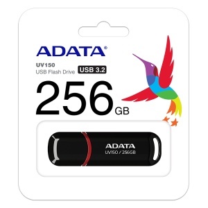 MEMORIE USB 3.2 ADATA 256 GB, cu capac, carcasa plastic, negru "AUV150-256G-RBK" - Img 2