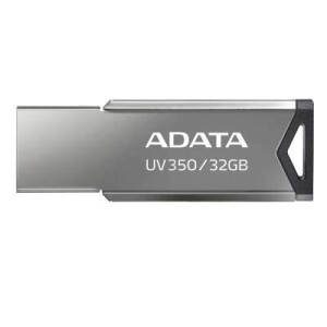 MEMORIE USB 3.2 ADATA 32 GB, clasica, carcasa metalica, argintiu, "AUV350-32G-RBK" - Img 2