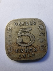 Moneda Coloniala - 5 cents 1910 - CEYLON / Edward VII